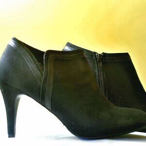 BLACK SUEDE SHOE BOOTS